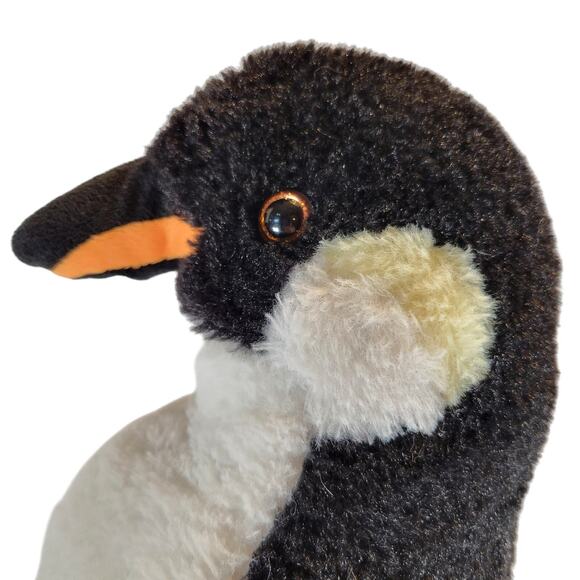 Kellytoy Jazwares Penguin Plush Stuffed Animal 18" Black White Orange Beak - Picture 11 of 16
